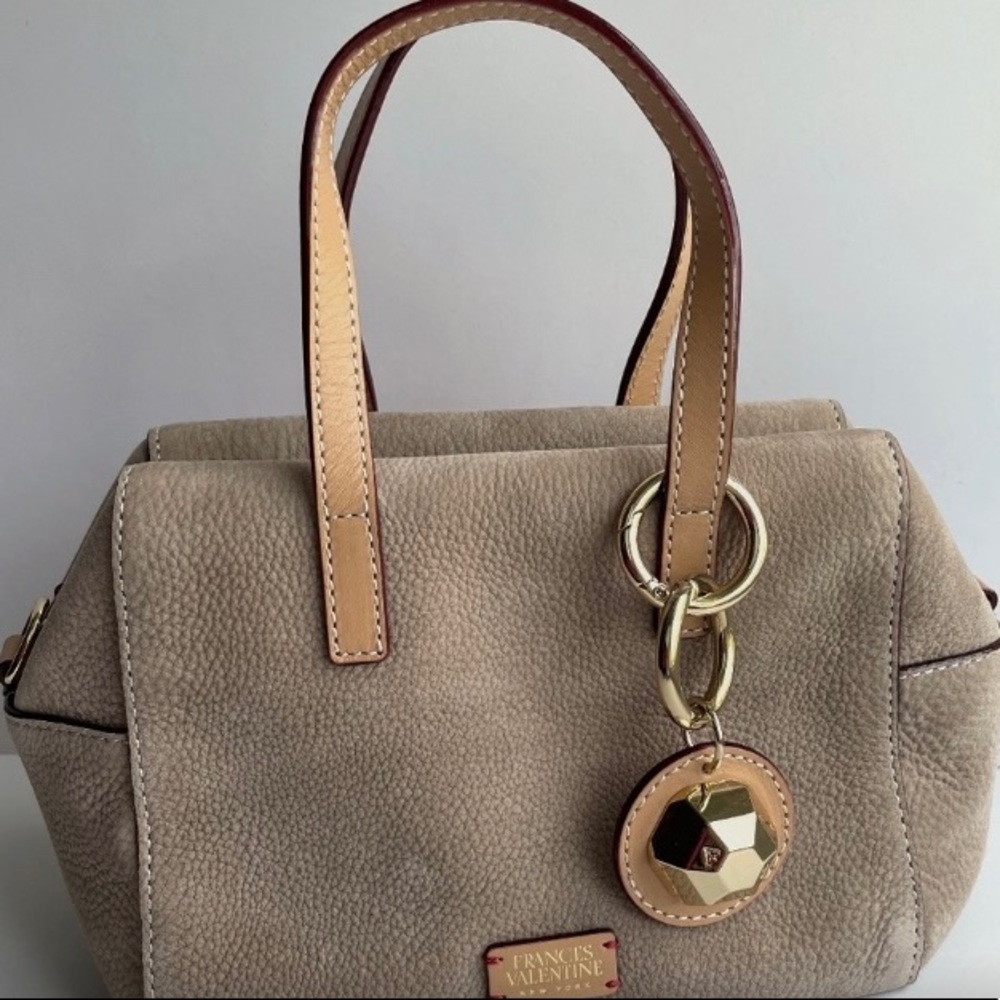 Frances Valentine Small Tan Suede Satchel